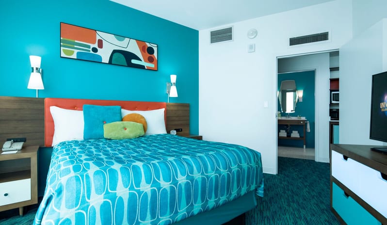 Universal’s Cabana Bay Beach Resort - Two Bedroom Suite Master Bed